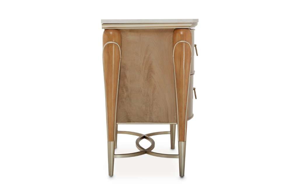 AICO by Michael Amini - Villa Cherie Nightstand - Caramel - N9008040-134 veiw 3
