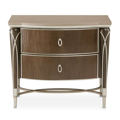 AICO by Michael Amini - VillaÂ Cherie Nightstand - Hazelnut - N9008040-410 veiw 2