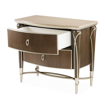AICO by Michael Amini - VillaÂ Cherie Nightstand - Hazelnut - N9008040-410 veiw 6