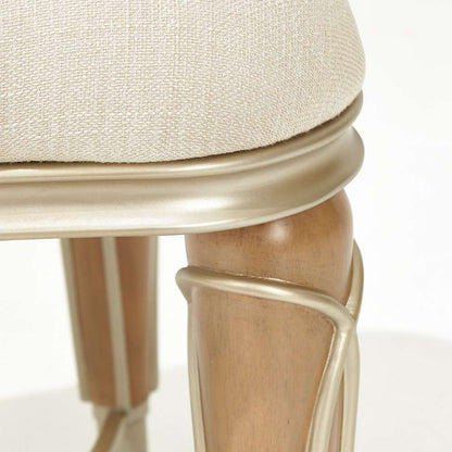 AICO by Michael Amini - Villa Cherie Ottoman - Pearl/Caramel - N9008875-PEARL-134 veiw 5