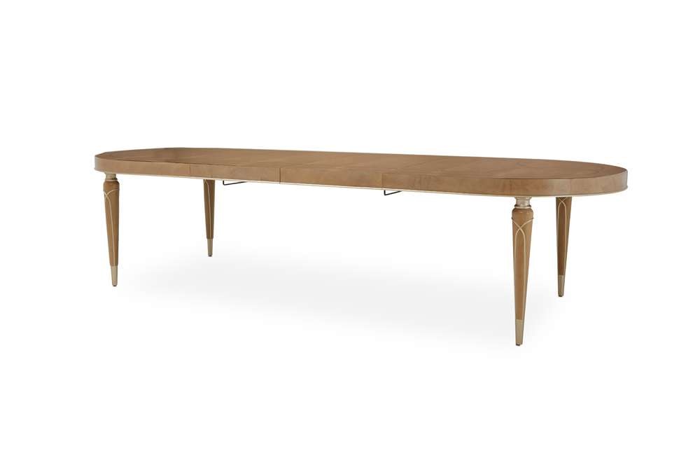 AICO by Michael Amini - Villa Cherie Oval Dining Table - Caramel - N9008000-134 veiw 1