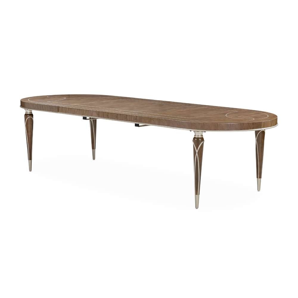 AICO by Michael Amini - VillaÂ Cherie Oval Dining Table - Hazelnut - N9008000-410 veiw 1