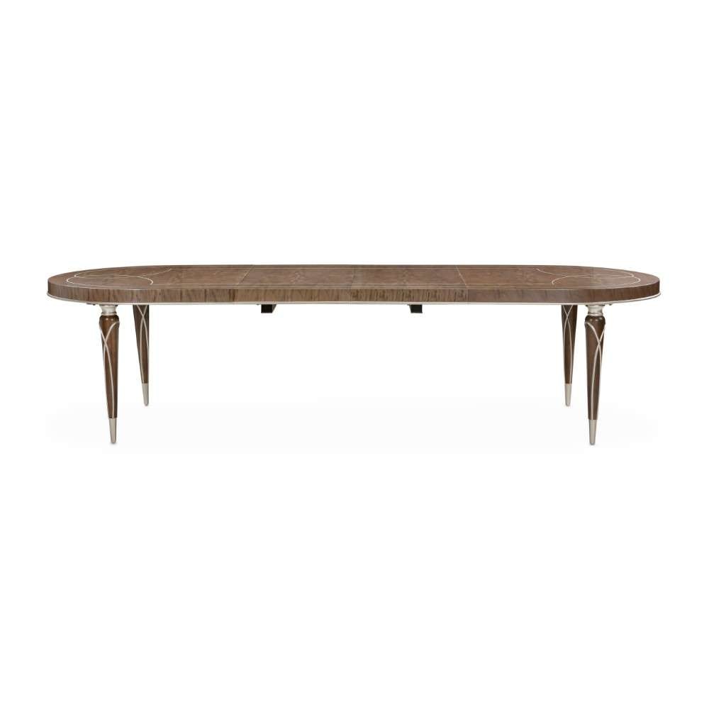 AICO by Michael Amini - VillaÂ Cherie Oval Dining Table - Hazelnut - N9008000-410 veiw 3