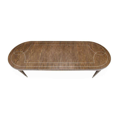 AICO by Michael Amini - VillaÂ Cherie Oval Dining Table - Hazelnut - N9008000-410 veiw 5