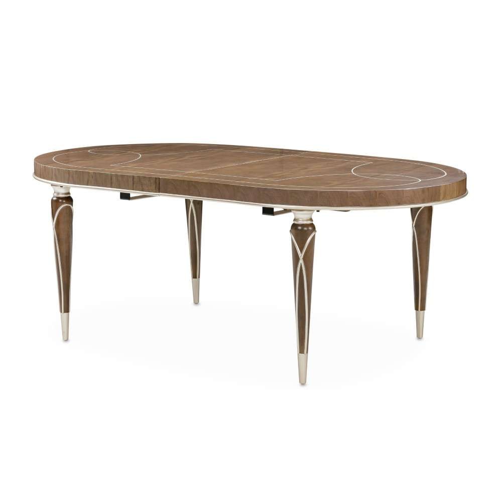 AICO by Michael Amini - VillaÂ Cherie Oval Dining Table - Hazelnut - N9008000-410 veiw 6