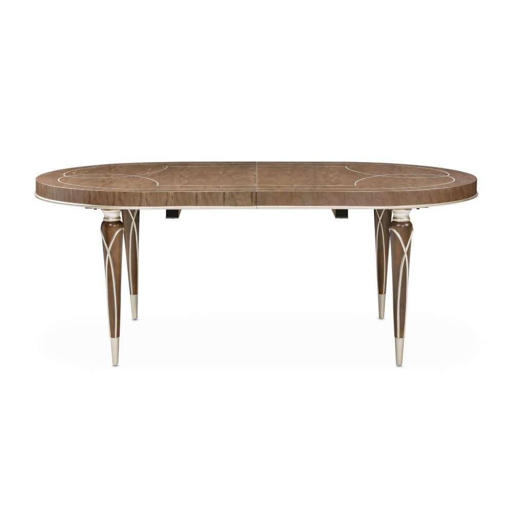 AICO by Michael Amini - VillaÂ Cherie Oval Dining Table - Hazelnut - N9008000-410 veiw 7
