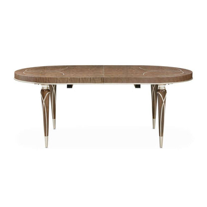 AICO by Michael Amini - VillaÂ Cherie Oval Dining Table - Hazelnut - N9008000-410 veiw 7