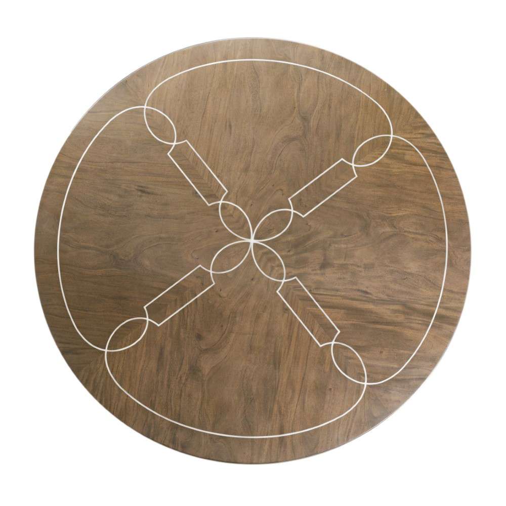 AICO by Michael Amini - VillaÂ Cherie Round Dining Table - Hazelnut - N9008001-410 veiw 6