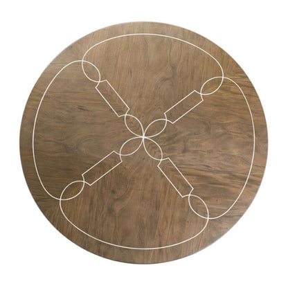 AICO by Michael Amini - VillaÂ Cherie Round Dining Table - Hazelnut - N9008001-410 veiw 6