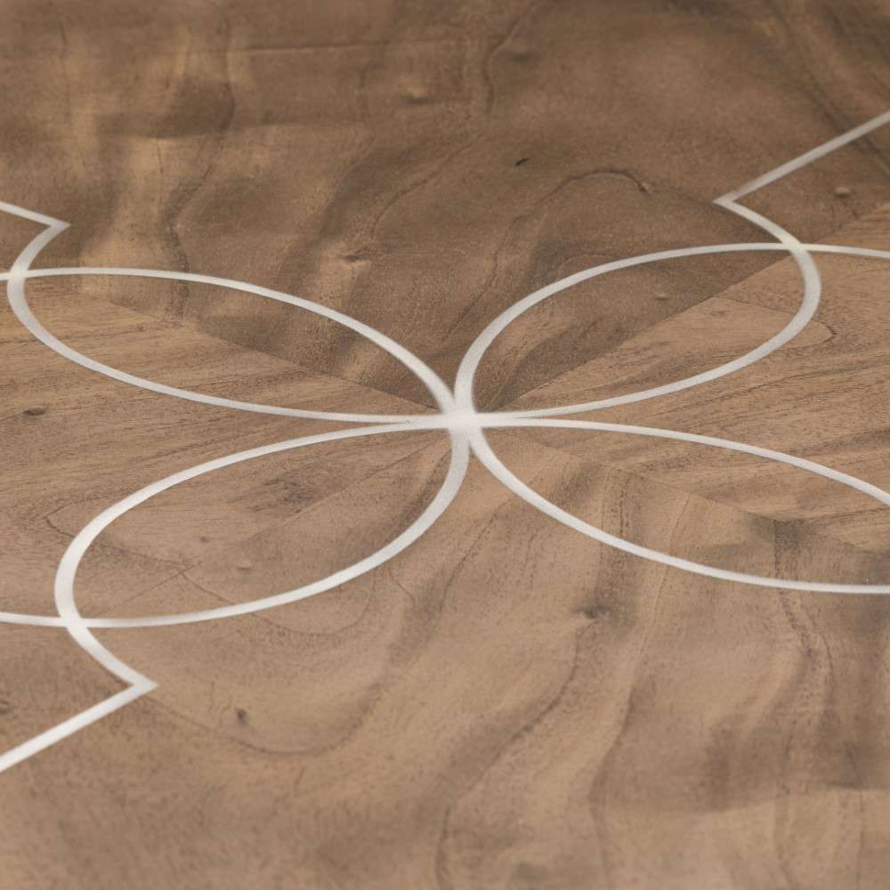 AICO by Michael Amini - VillaÂ Cherie Round Dining Table - Hazelnut - N9008001-410 veiw 7