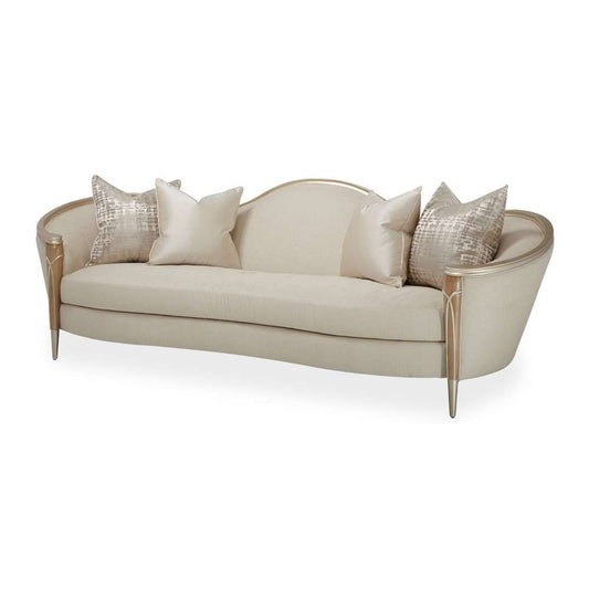 AICO by Michael Amini - Villa Cherie Sofa - Pearl/Caramel - N9008815-PEARL-134 veiw 1