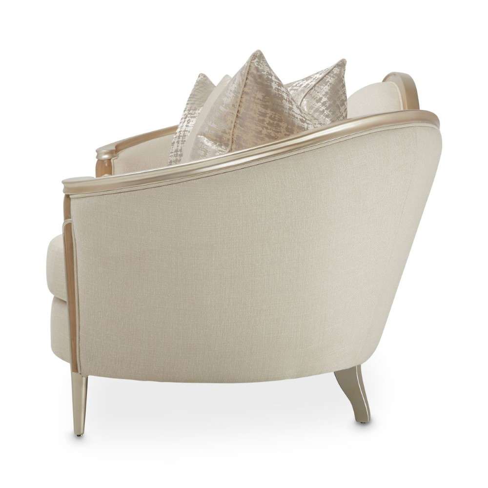 AICO by Michael Amini - Villa Cherie Sofa - Pearl/Caramel - N9008815-PEARL-134 veiw 3