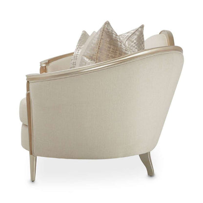 AICO by Michael Amini - Villa Cherie Sofa - Pearl/Caramel - N9008815-PEARL-134 veiw 3