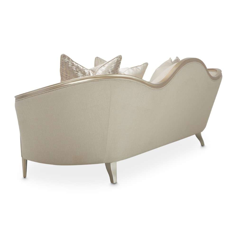 AICO by Michael Amini - Villa Cherie Sofa - Pearl/Caramel - N9008815-PEARL-134 veiw 4