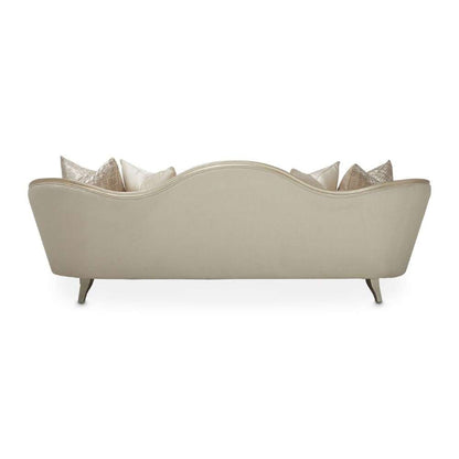 AICO by Michael Amini - Villa Cherie Sofa - Pearl/Caramel - N9008815-PEARL-134 veiw 5