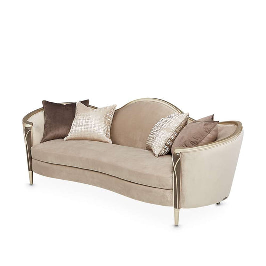 AICO by Michael Amini - Villa Cherie Sofa - Porcini/Hazelnut - N9008815-PRCNI-410 veiw 1