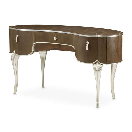 AICO by Michael Amini - VillaÂ Cherie Vanity - Hazelnut - N9008058-410 veiw 1