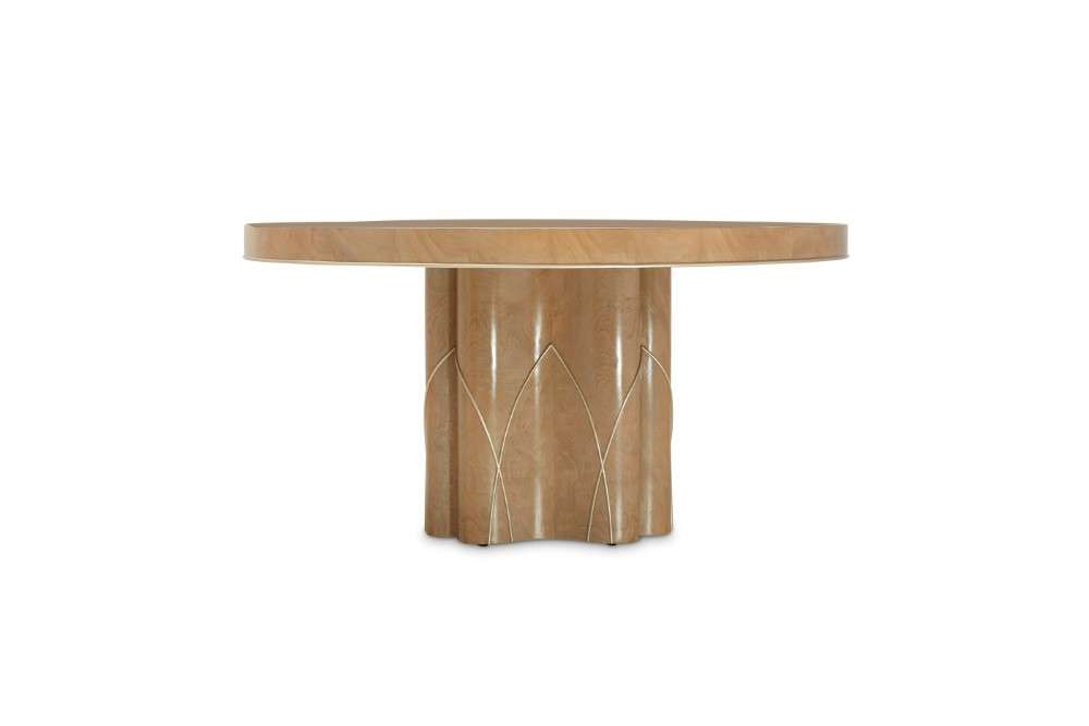 AICO by Michael Amini - VillaÂ Cherie Vanity Set with Mirror & Chair - Hazelnut - N9008000VAN3-410 veiw 3