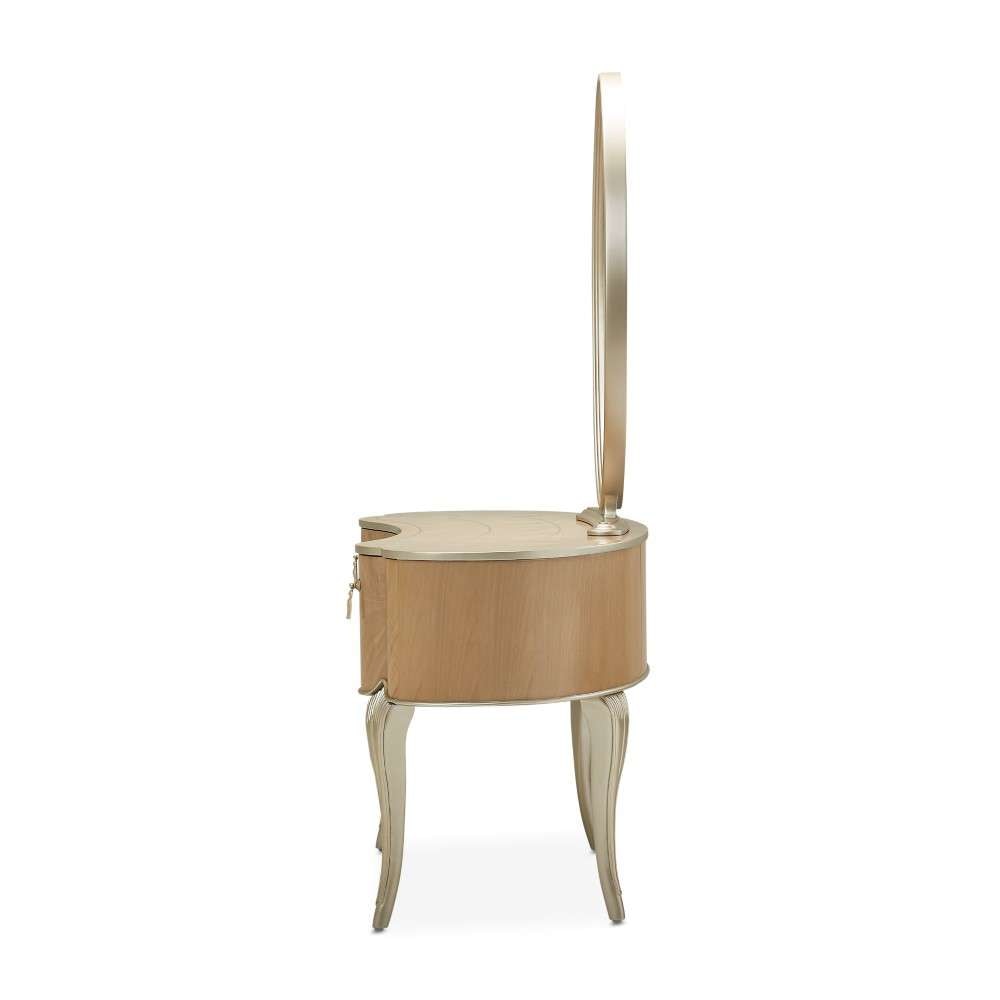 AICO by Michael Amini - Villa Cherie Vanity with Mirror - Caramel - N9008000VAN2-134 veiw 4