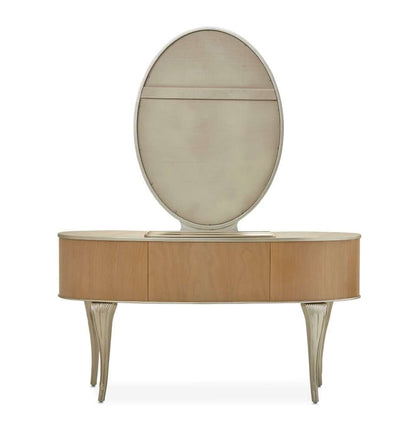 AICO by Michael Amini - Villa Cherie Vanity with Mirror - Caramel - N9008000VAN2-134 veiw 5