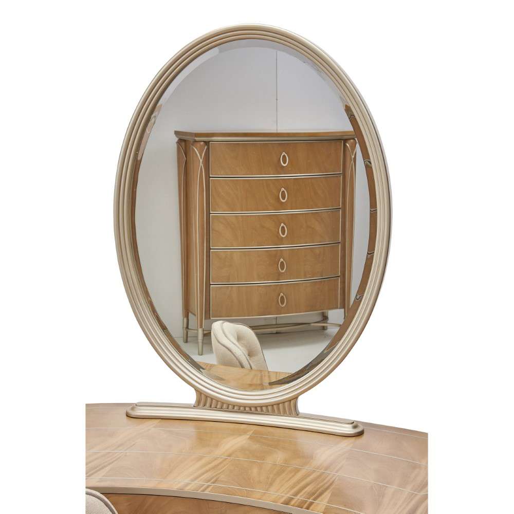 AICO by Michael Amini - Villa Cherie Vanity with Mirror - Caramel - N9008000VAN2-134 veiw 7