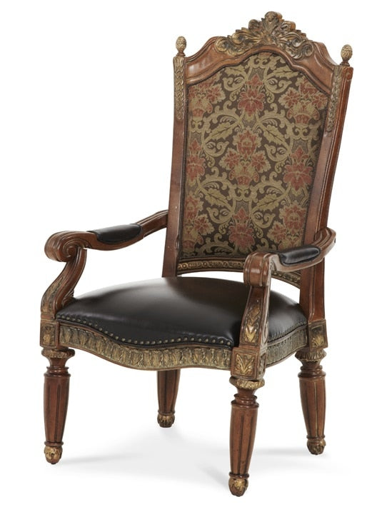 AICO by Michael Amini - Villa Valencia Arm Chair in Classic Chestnut (Set of 2) - 72004-55 veiw 1