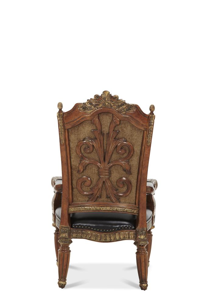 AICO by Michael Amini - Villa Valencia Arm Chair in Classic Chestnut (Set of 2) - 72004-55 veiw 2