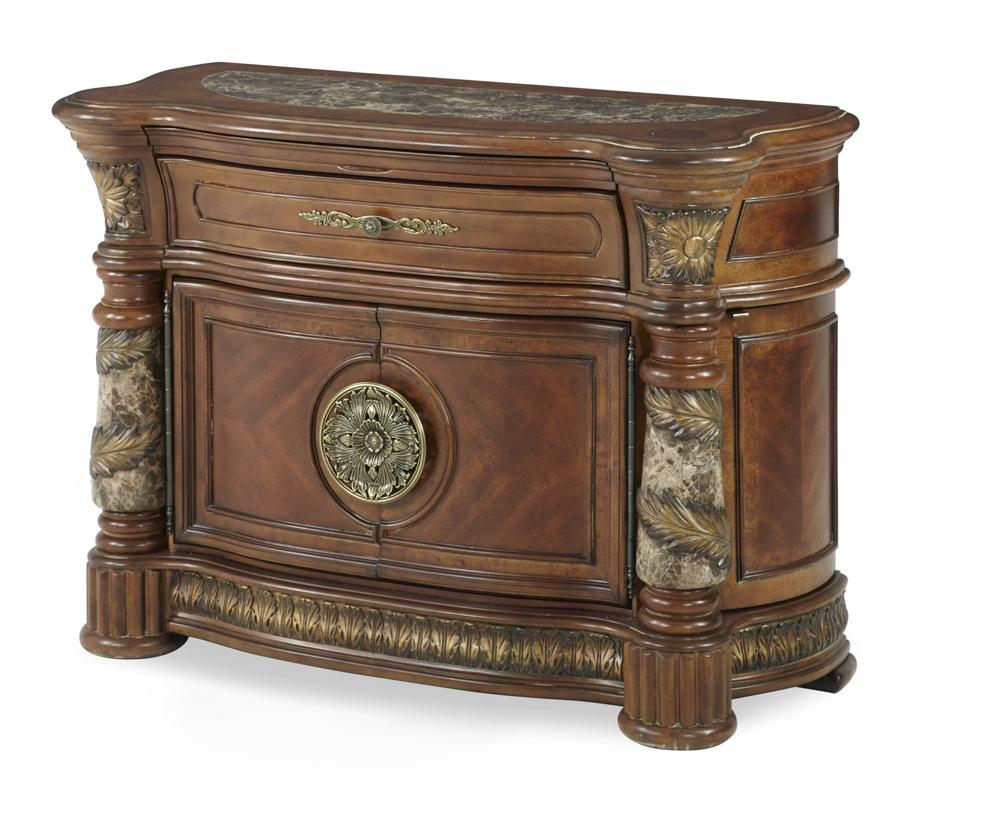 AICO by Michael Amini - Villa Valencia Bachelors Chest in Classic Chestnut - 72042-55 veiw 1