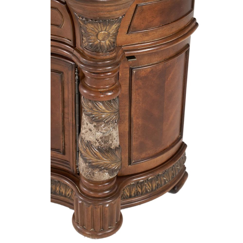 AICO by Michael Amini - Villa Valencia Bedside Chest in Classic Chestnut - 72040-55 veiw 8