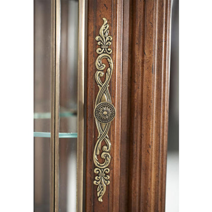 AICO by Michael Amini - Villa Valencia Dresser and Mirror with Light Box in ClassicChestnut - 72050-60LB-55 veiw 4