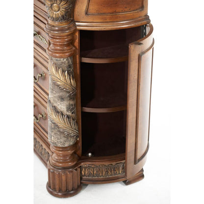 AICO by Michael Amini - Villa Valencia Dresser and Mirror with Light Box in ClassicChestnut - 72050-60LB-55 veiw 6
