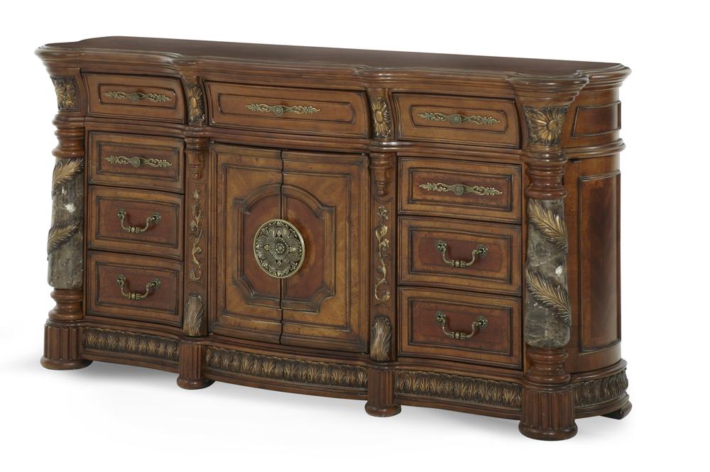 AICO by Michael Amini - Villa Valencia Dresser in Classic Chestnut - 72050SA-55 veiw 1