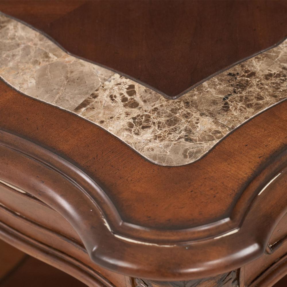 AICO by Michael Amini - Villa Valencia End Table in Classic Chestnut - 72202-55 veiw 2