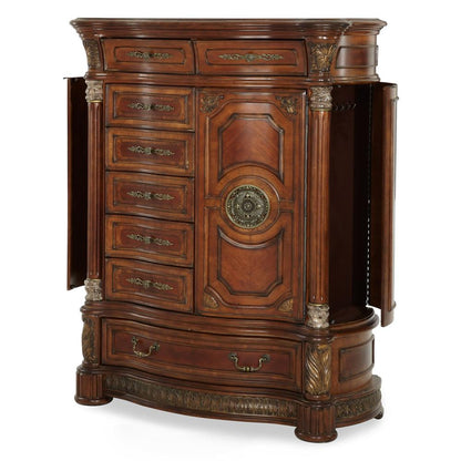 AICO by Michael Amini - Villa Valencia Gentlemans Chest in Classic Chestnut - 72070SA-55 veiw 5