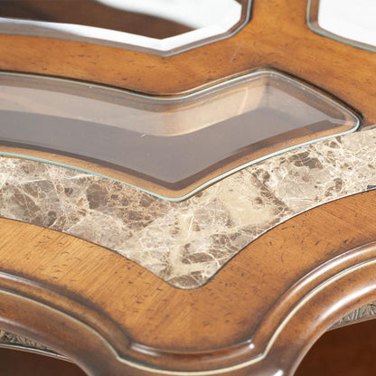 AICO by Michael Amini - Villa Valencia Rect. Cocktail Table in Classic Chestnut - 72201-55 veiw 4