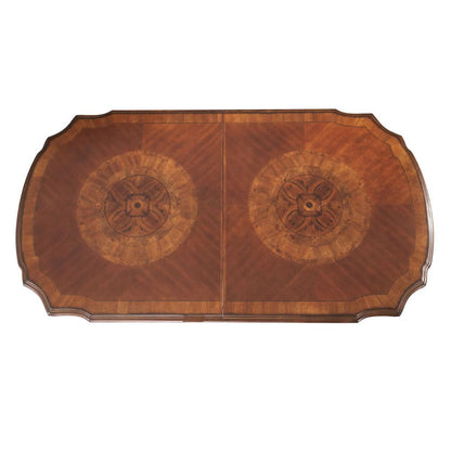 AICO by Michael Amini - Villa Valencia Rect. Dining Table in Classic Chestnut - 72002-55 veiw 3