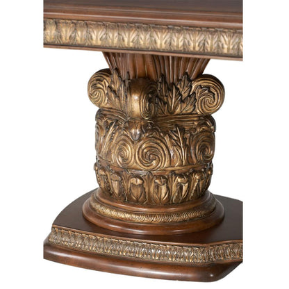 AICO by Michael Amini - Villa Valencia Rect. Dining Table in Classic Chestnut - 72002-55 veiw 6