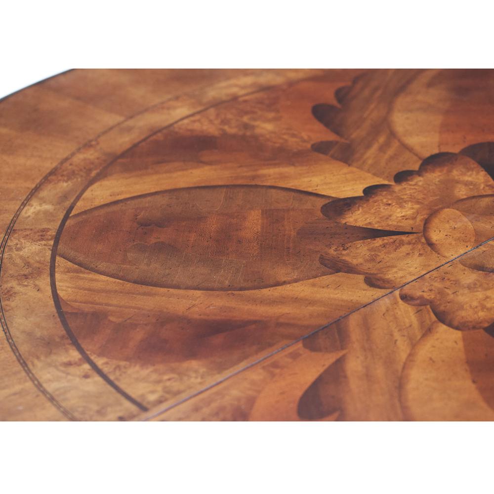 AICO by Michael Amini - Villa Valencia Round Dining Table in Classic Chestnut - 72001-55 veiw 6