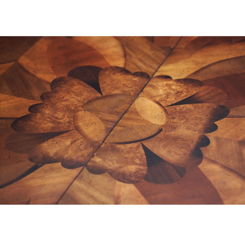 AICO by Michael Amini - Villa Valencia Round Dining Table in Classic Chestnut - 72001-55 veiw 7