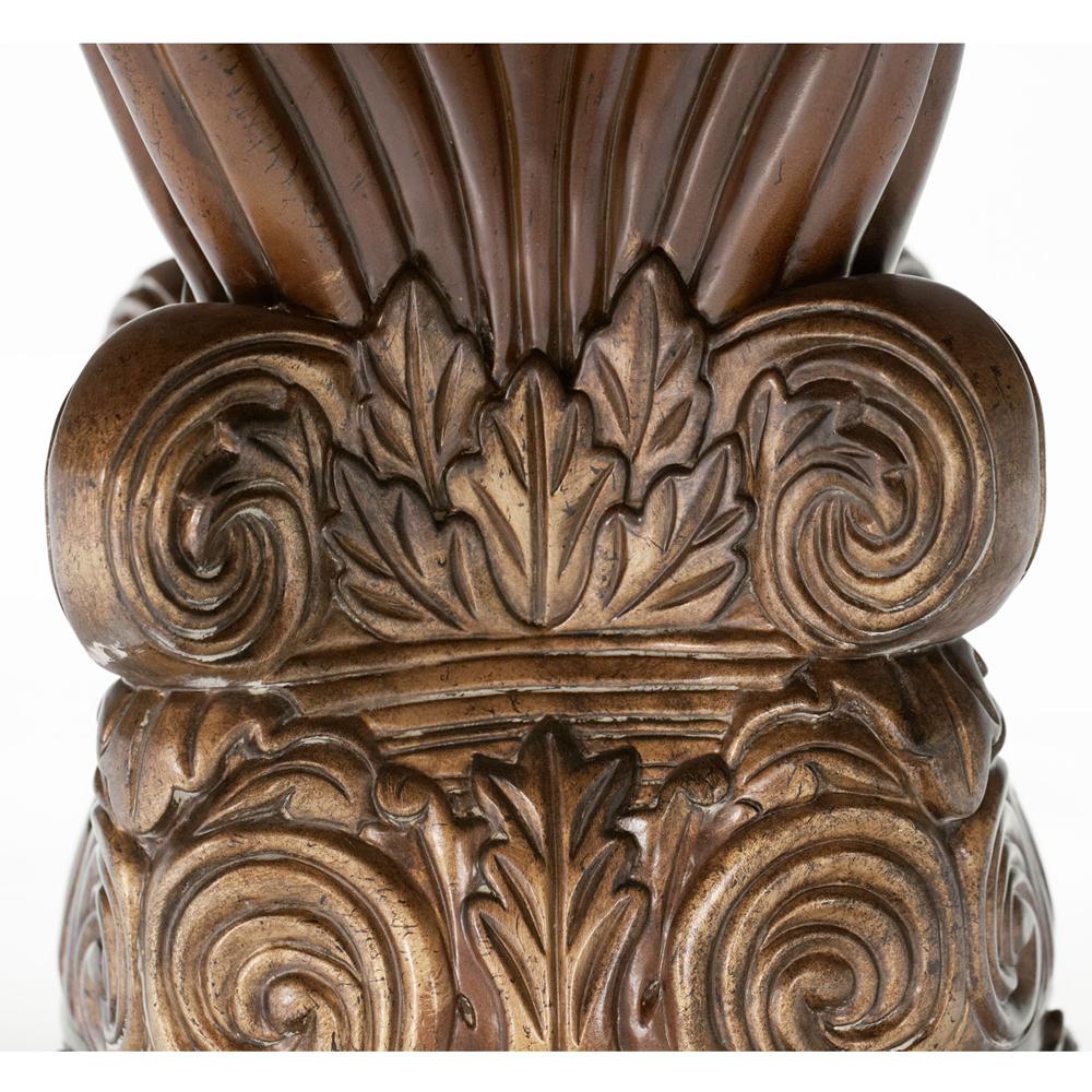 AICO by Michael Amini - Villa Valencia Round Dining Table in Classic Chestnut - 72001-55 veiw 9