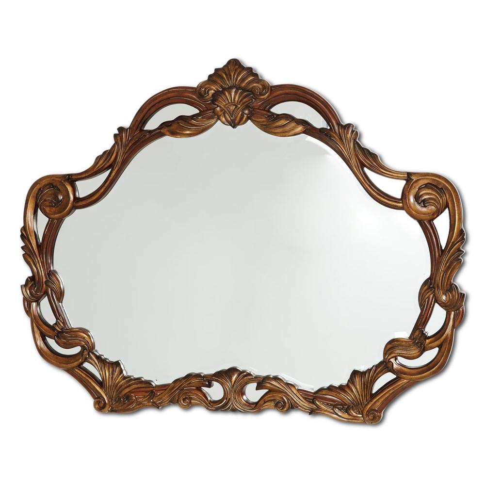 AICO by Michael Amini - Villa Valencia Sideboard and Mirror in Classic Chestnut - 72007-67-55 veiw 4