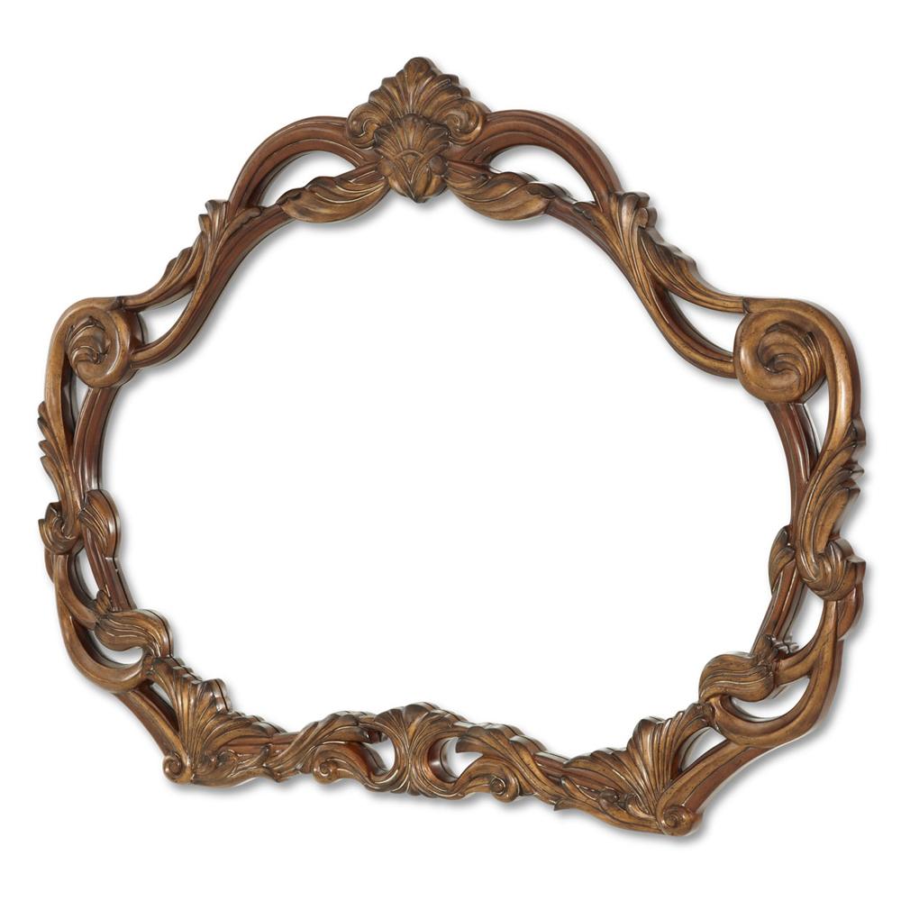 AICO by Michael Amini - Villa Valencia Sideboard Mirror in Classic Chestnut - 72067-55 veiw 1