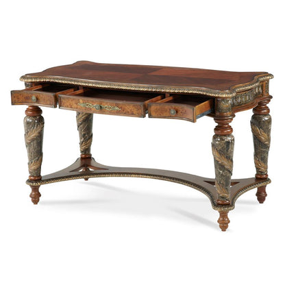 AICO by Michael Amini - Villa Valencia Writing Desk in Classic Chestnut - 72277-55 veiw 2