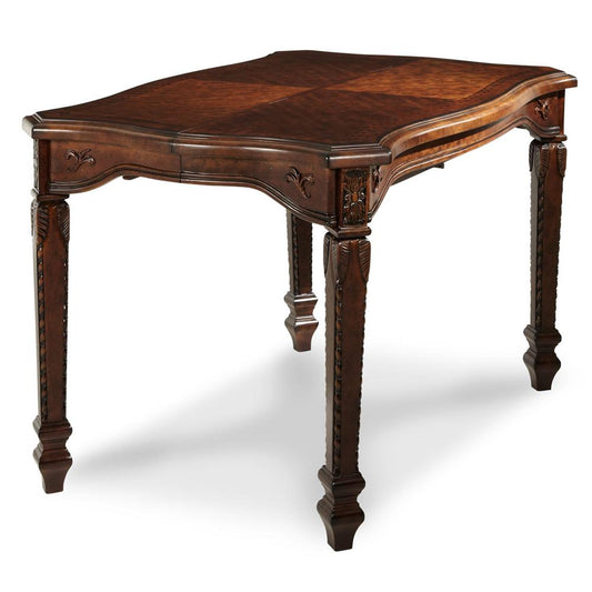 AICO by Michael Amini - Windsor Court Gathering Table in Vintage Fruitwood - 70000-54 veiw 2