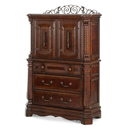 AICO by Michael Amini - Windsor Court Gentlemans Chest in Vintage Fruitwood - 70070SA-54 veiw 1