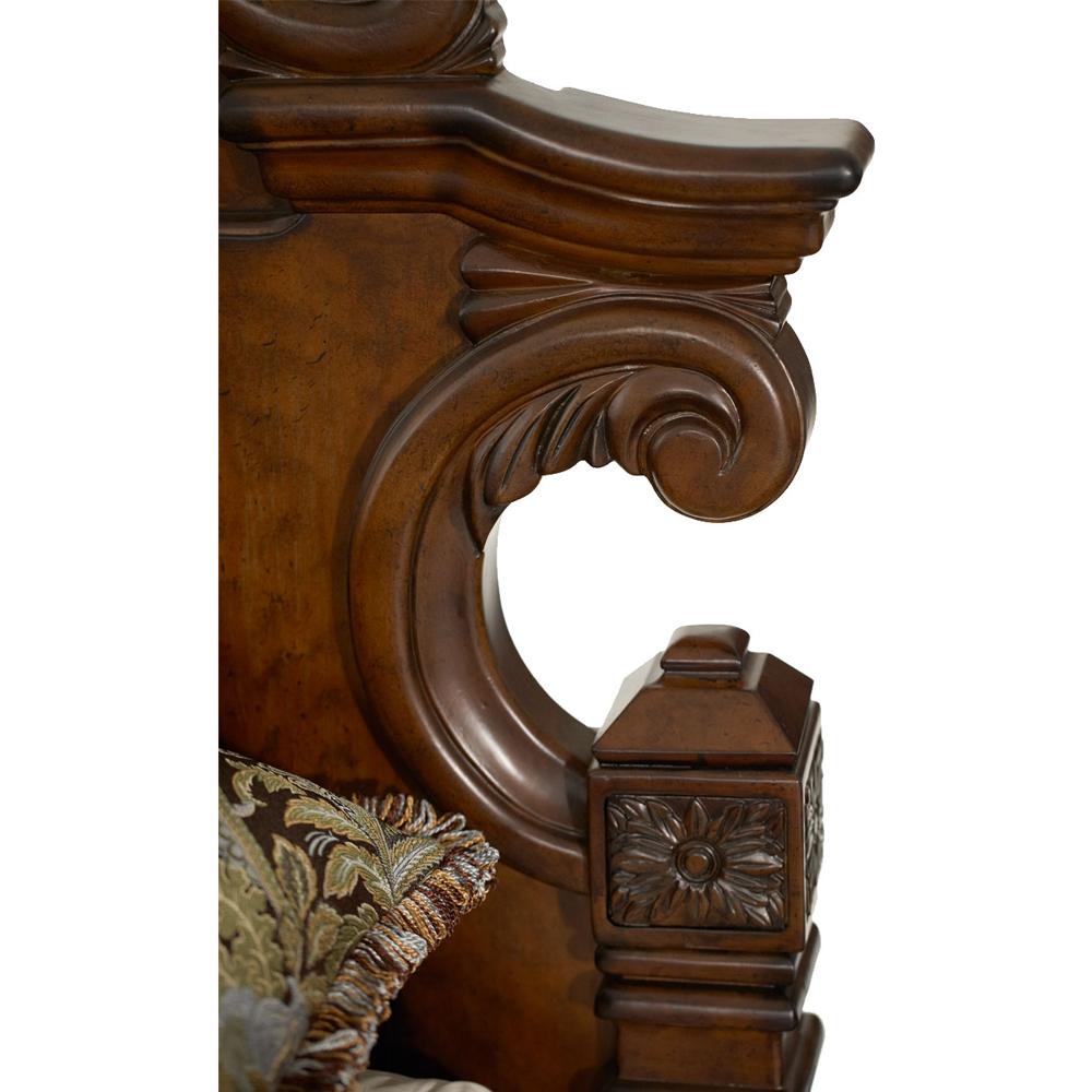 AICO by Michael Amini - Windsor Court King Mansion Bed in Vintage Fruitwood - 70000EKMB-54 veiw 5