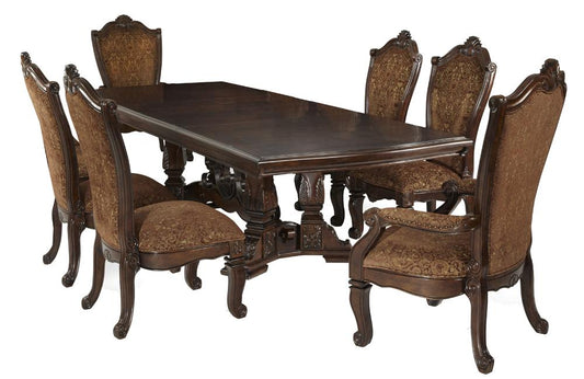 AICO by Michael Amini - Windsor Court Rect. Dining Room Set (7 pc) in Vintage Fruitwood - 70000DRS7-54 veiw 1