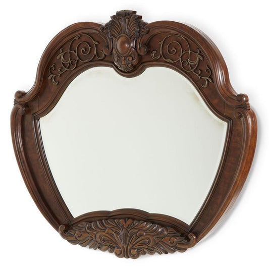 AICO by Michael Amini - Windsor Court Sideboard Mirror in Vintage Fruitwood - 70067-54 veiw 1
