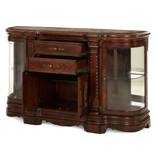 AICO by Michael Amini - Windsor Court Sideboard in Vintage Fruitwood - 70007-54 veiw 2