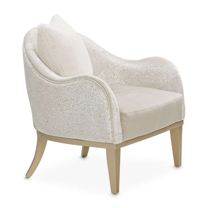 AICO by Michael Amini - Yvette Velvet Accent Chair - Porcini/Champagne - LRU-YVTE834-PCI-136 veiw 3